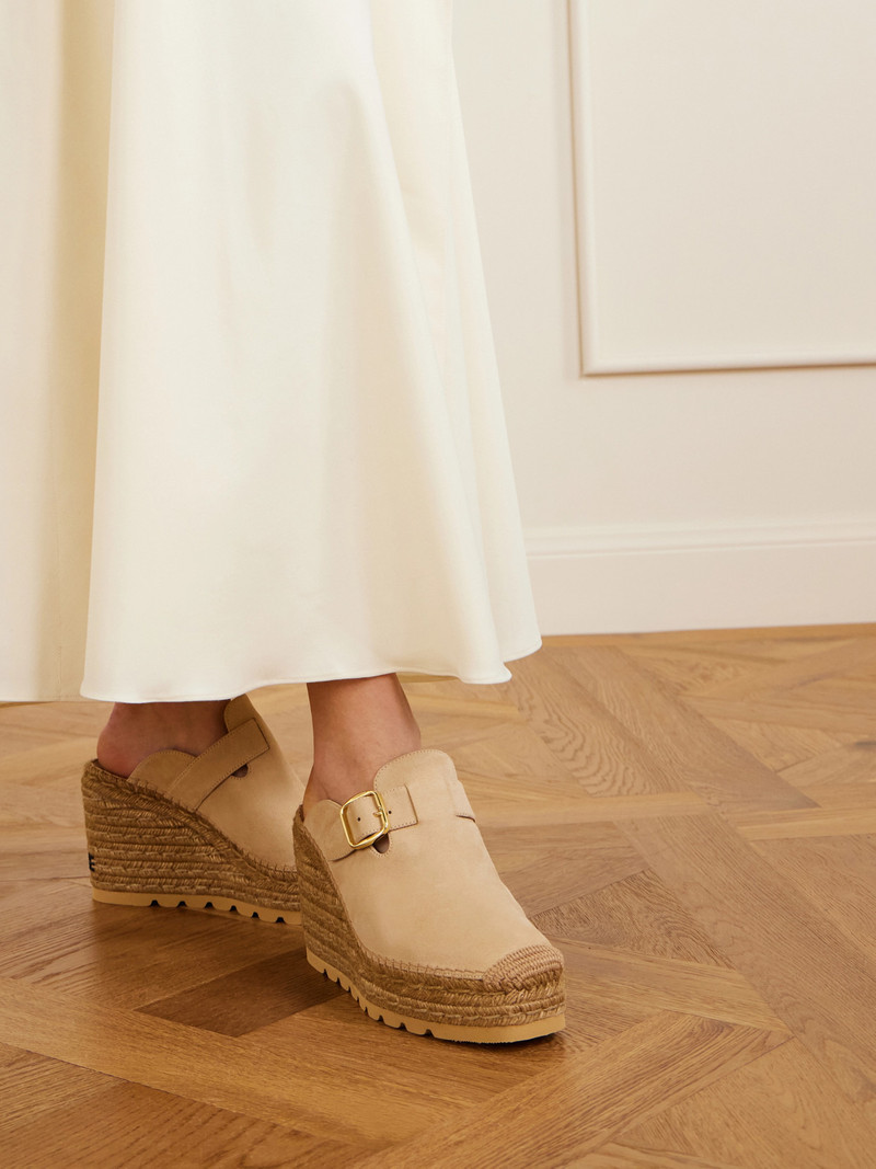 Stella McCartney Gaia Espadrille Wedge Clogs outlook