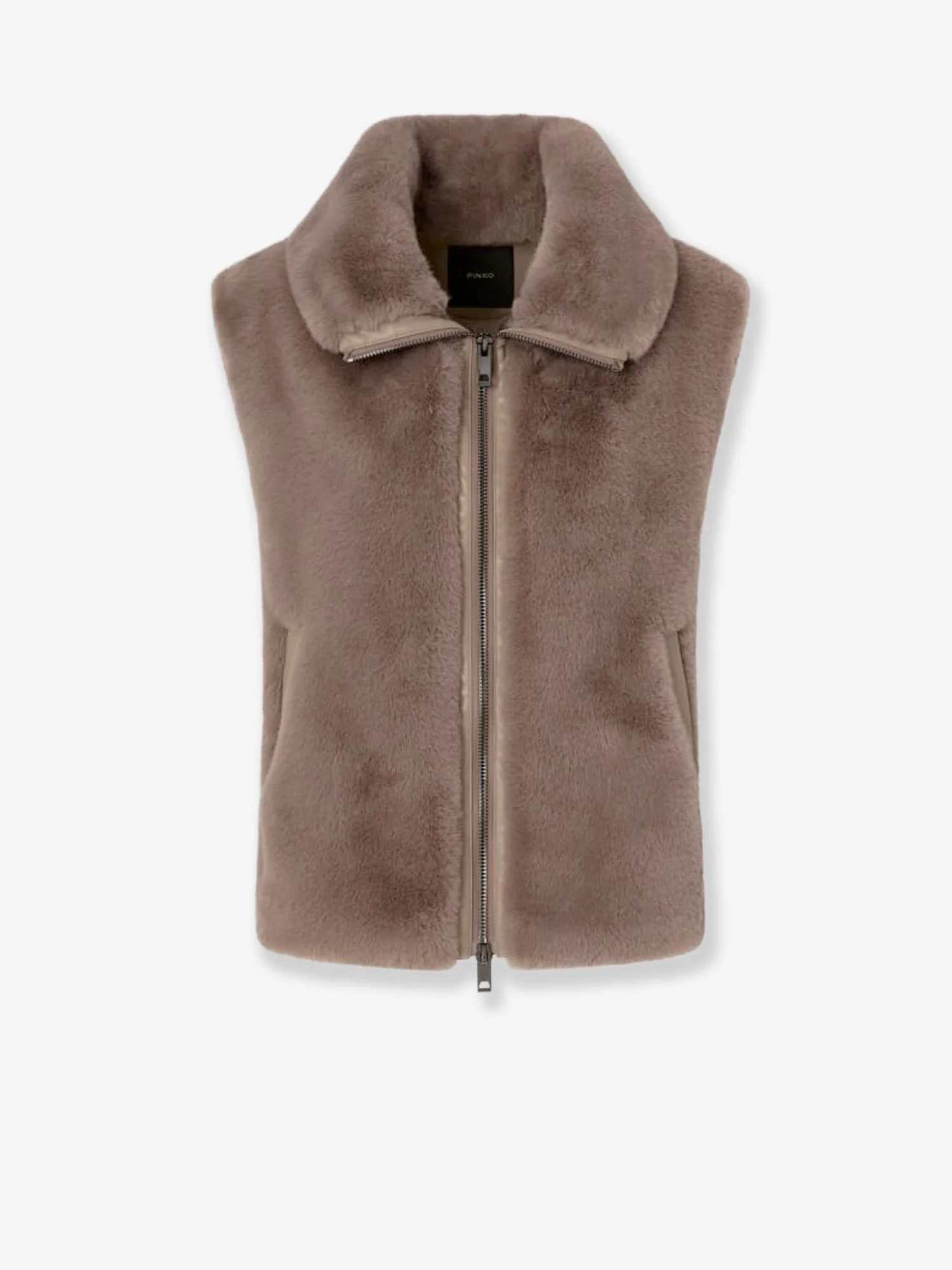 Pinko Deyn Faux Fur Sleeveless Jacket - 1