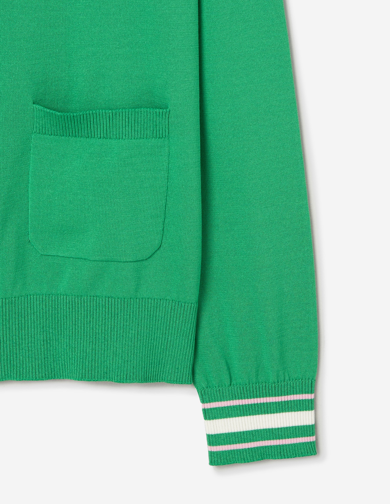 Women Crest Logo Round Neck Cardigan - 8