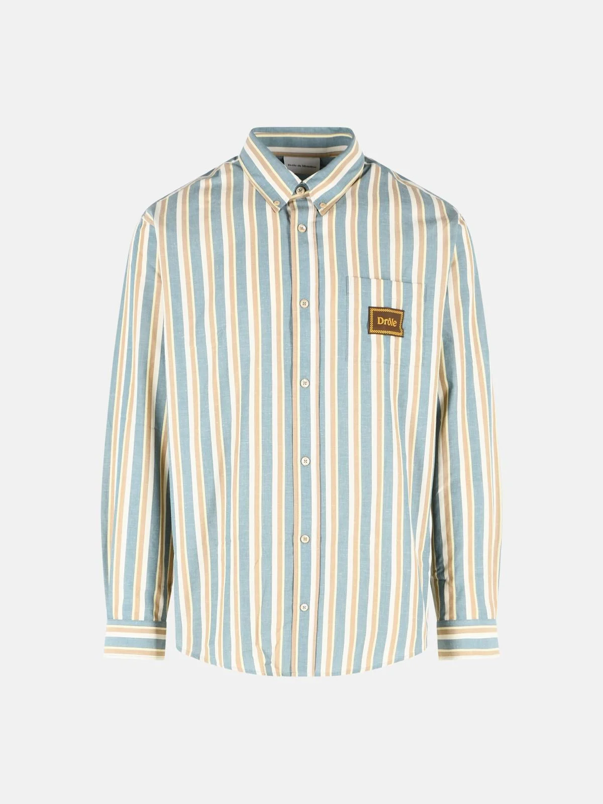 'RAYÉE' teal cotton shirt - 1