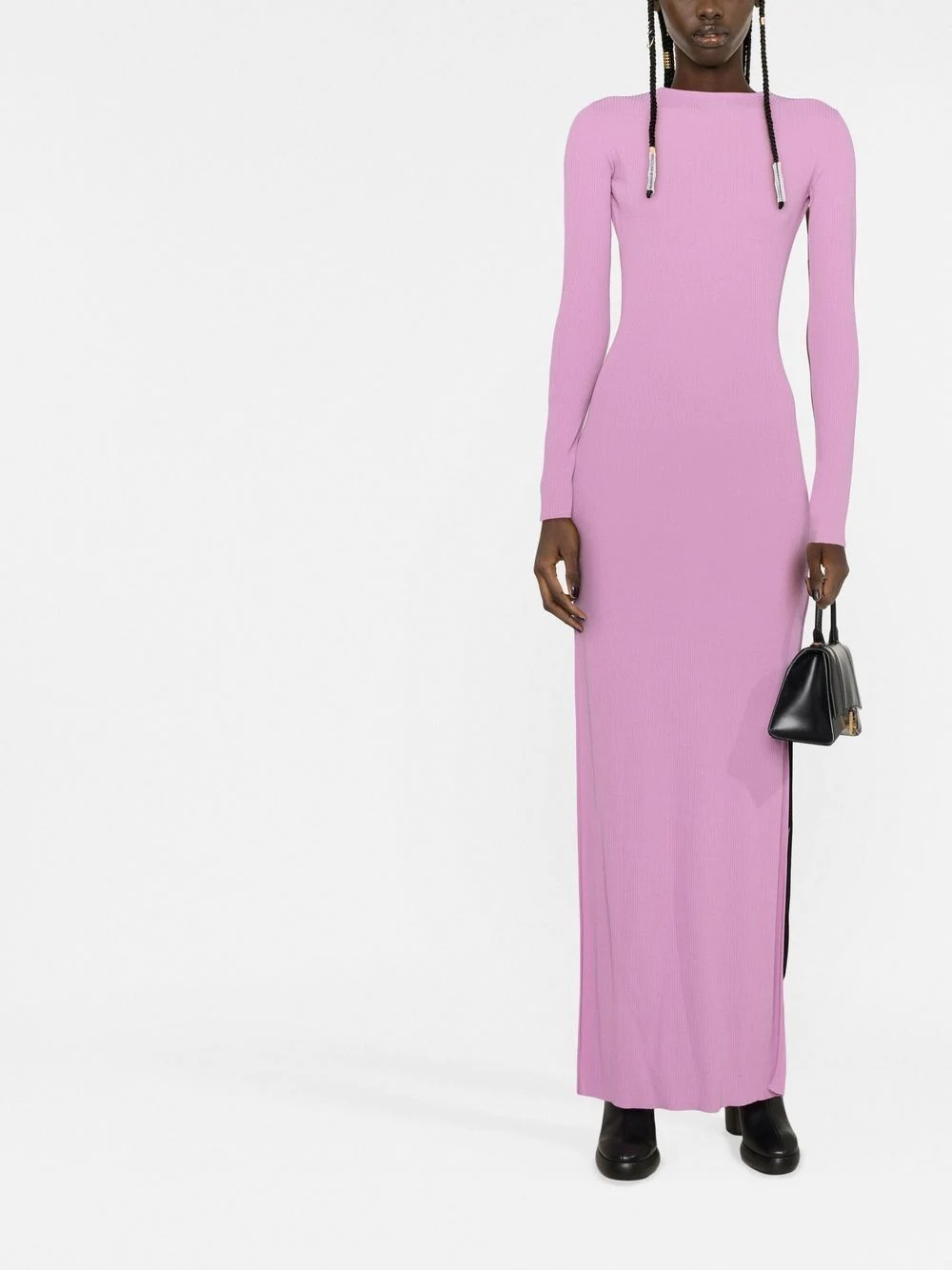 colour-block cut-out maxi dress - 2