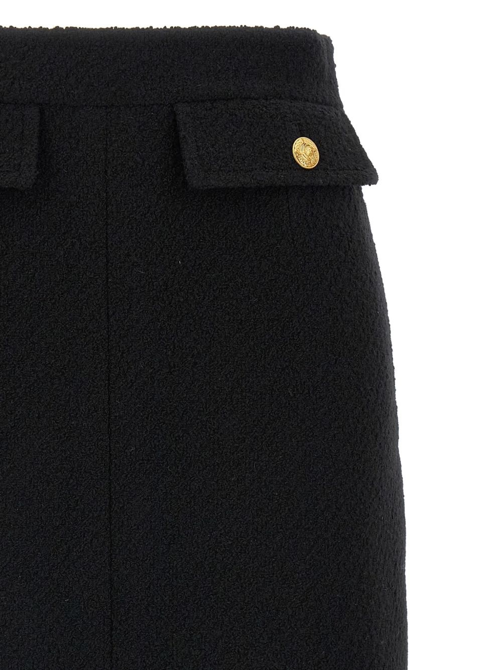 bouclé pocket midi skirt - 4