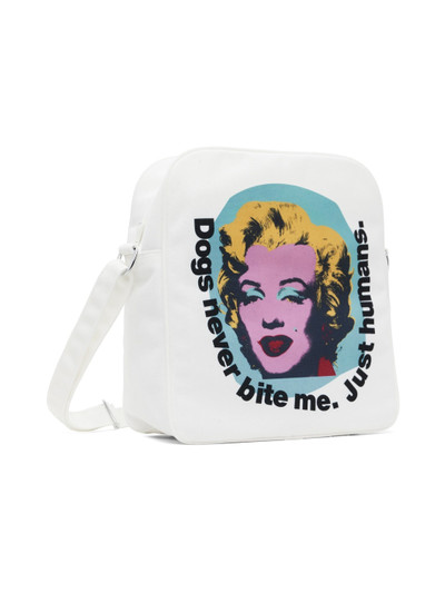 Comme des Garçons SHIRT White Andy Warhol Print Messenger Bag outlook