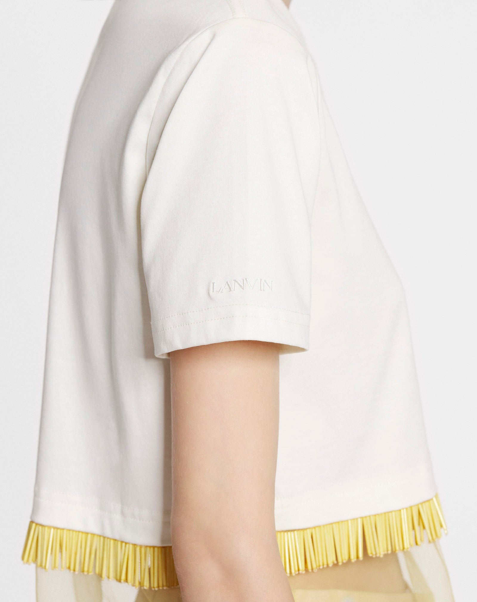 CROPPED T-SHIRT WITH EMBROIDERY - 6