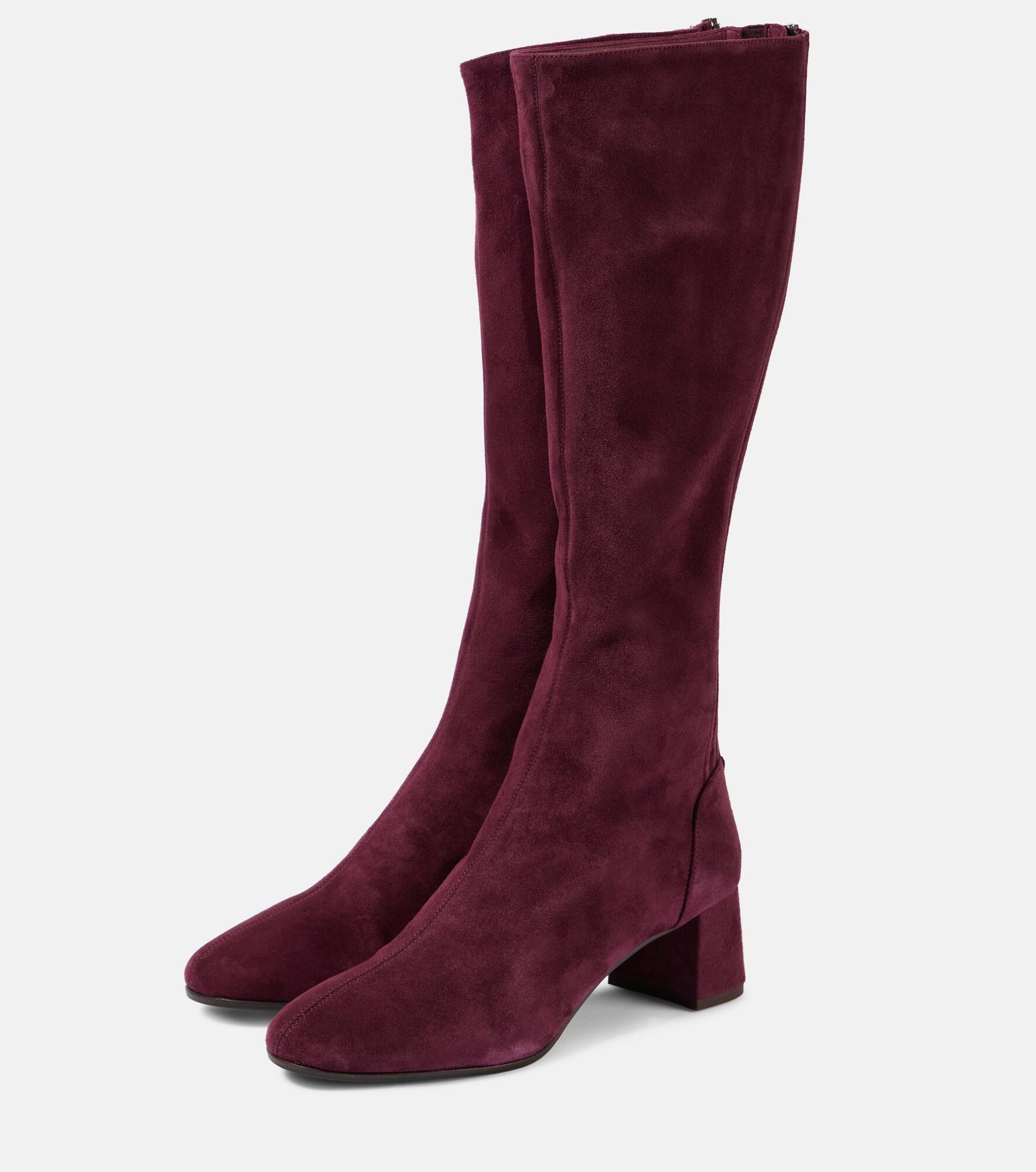 Saint Honore 50 suede knee-high boots - 4