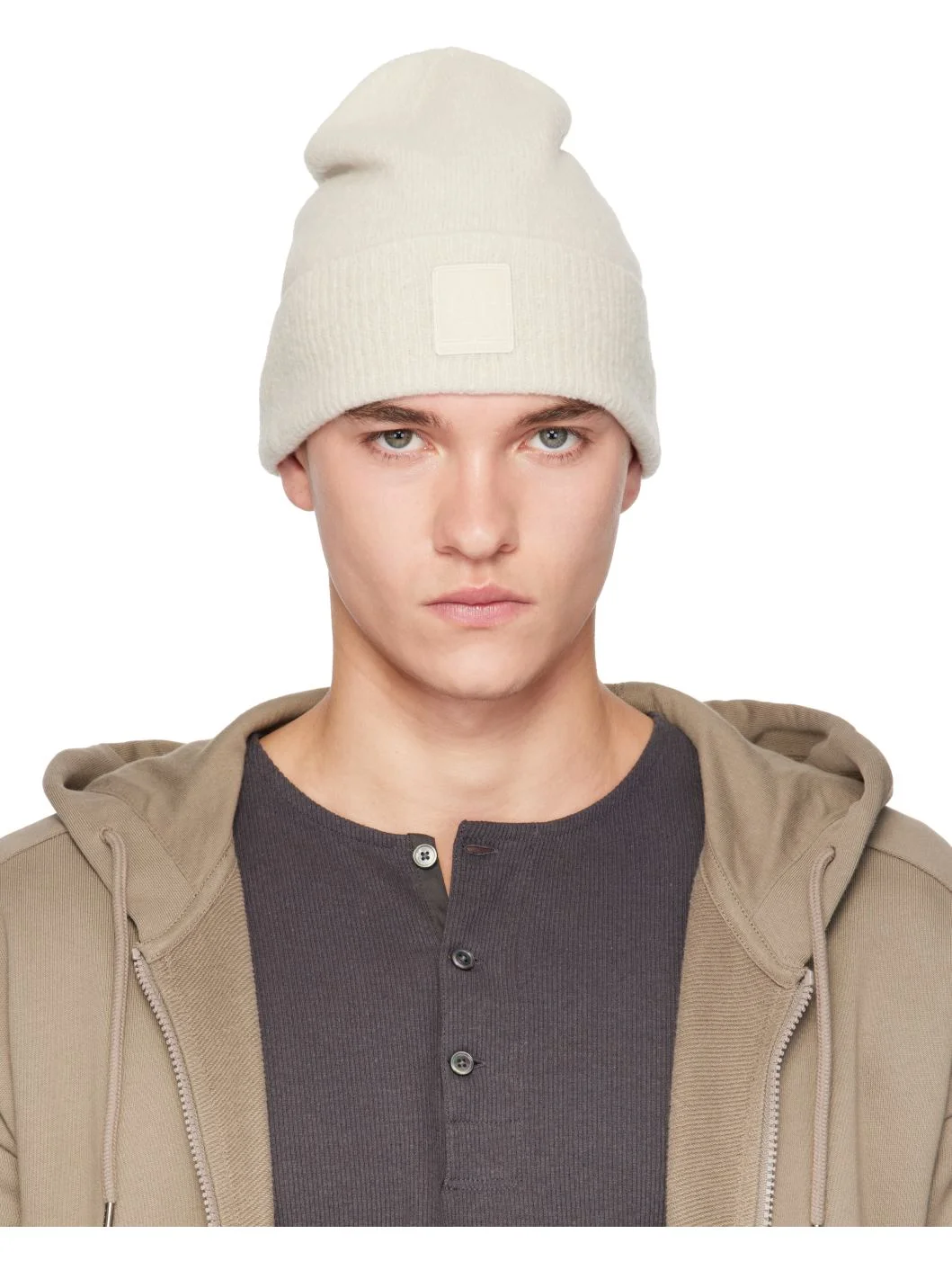 Off-White Extrafine Merino Wool Knit Beanie - 1