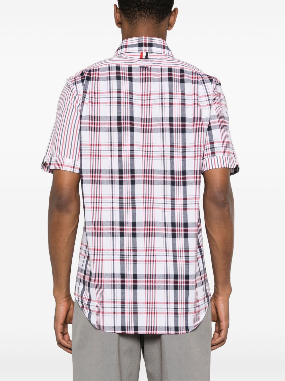 mix-pattern cotton shirt - 4