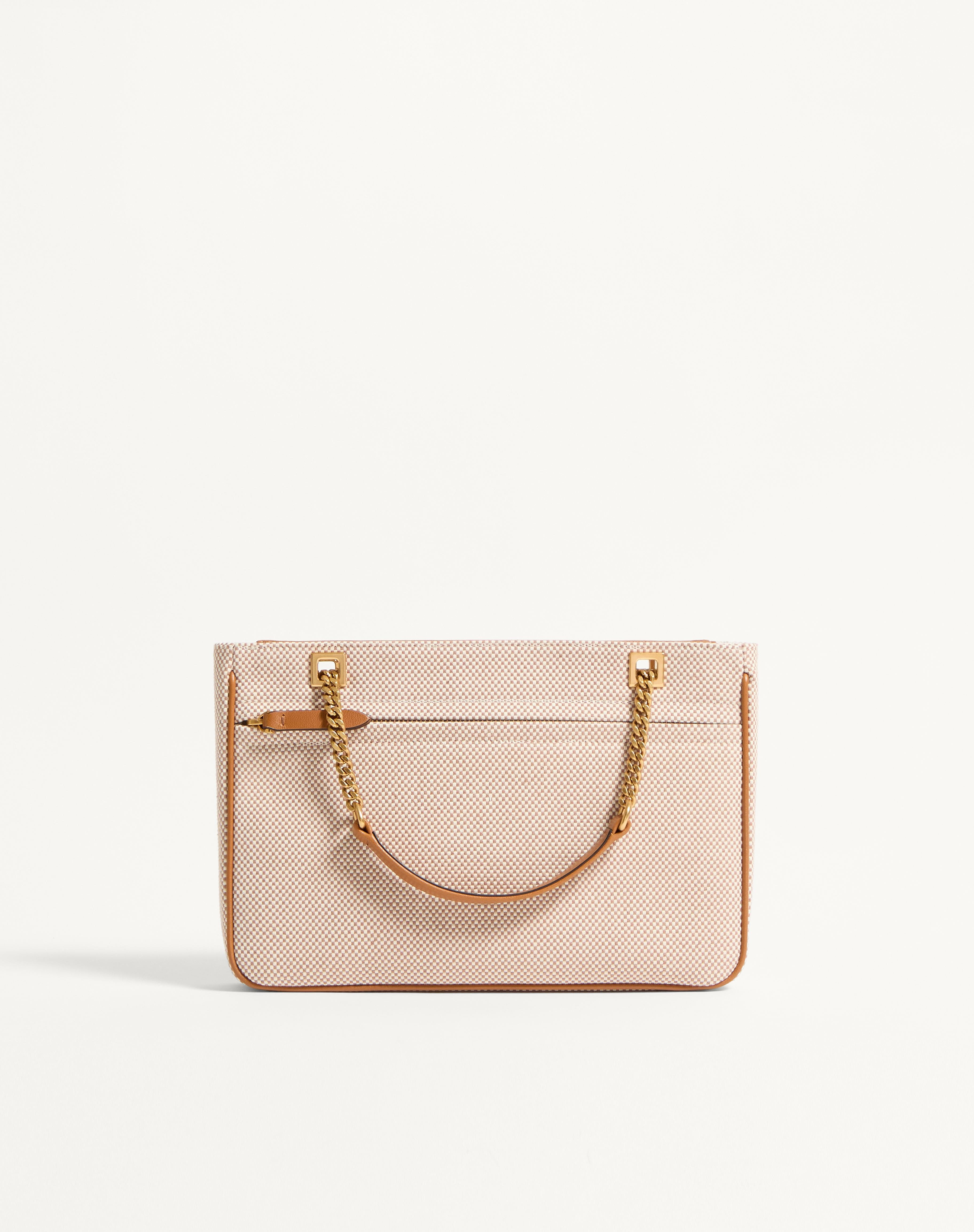 VALENTINO GARAVANI VIVA SUPERSTAR SMALL CANVAS SHOPPING BAG - 4