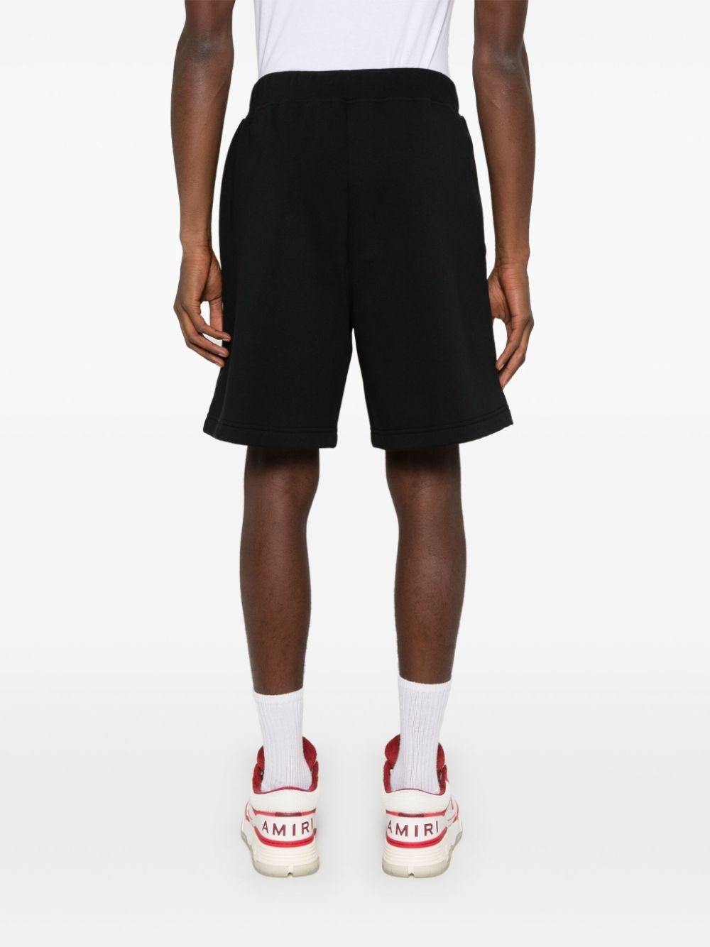 flocked logo track shorts - 4