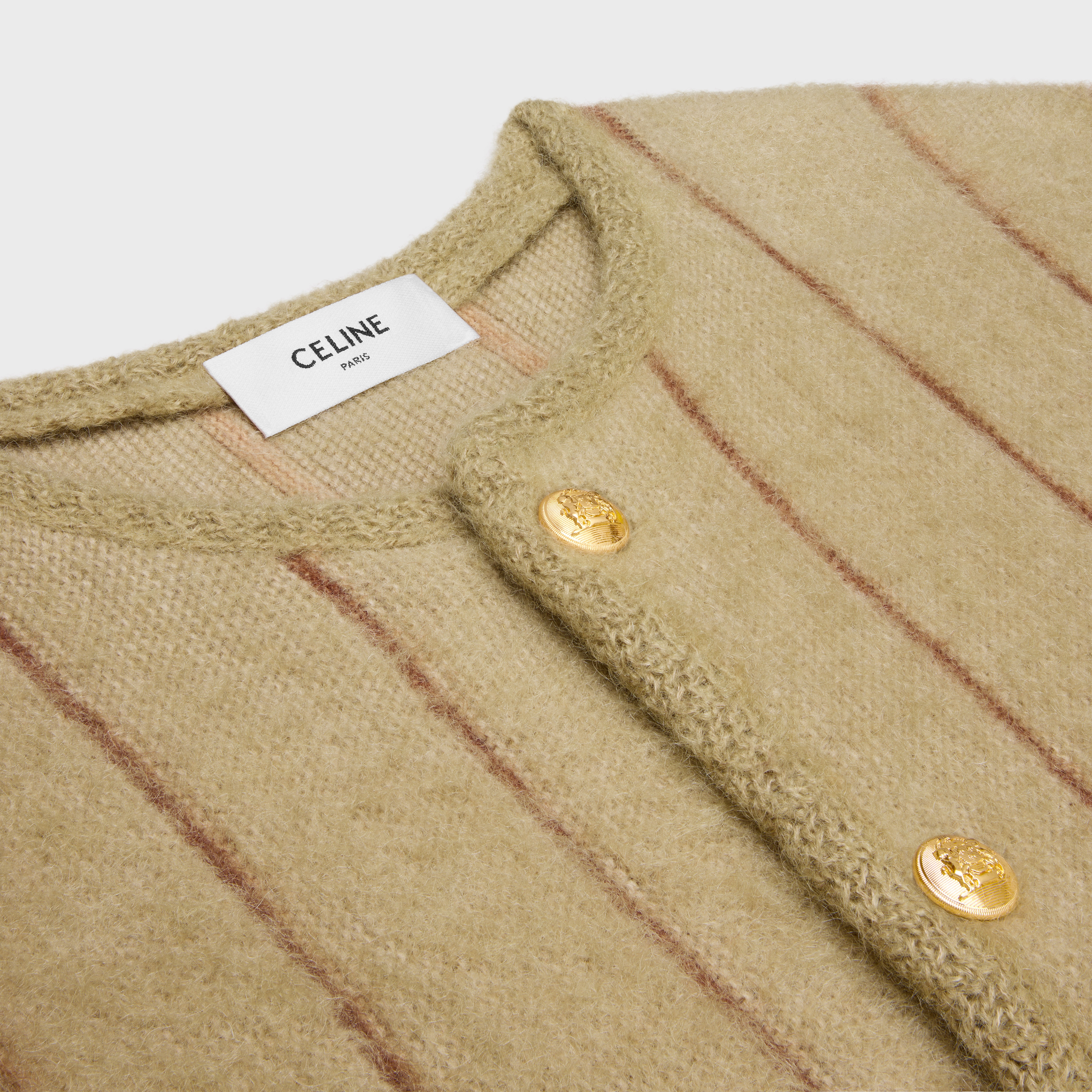 cardigan jacket in brushed mohair - 3