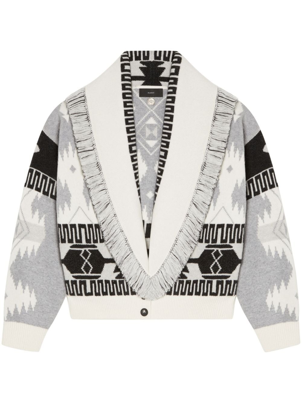 Icon jacquard cardigan bomber - 1