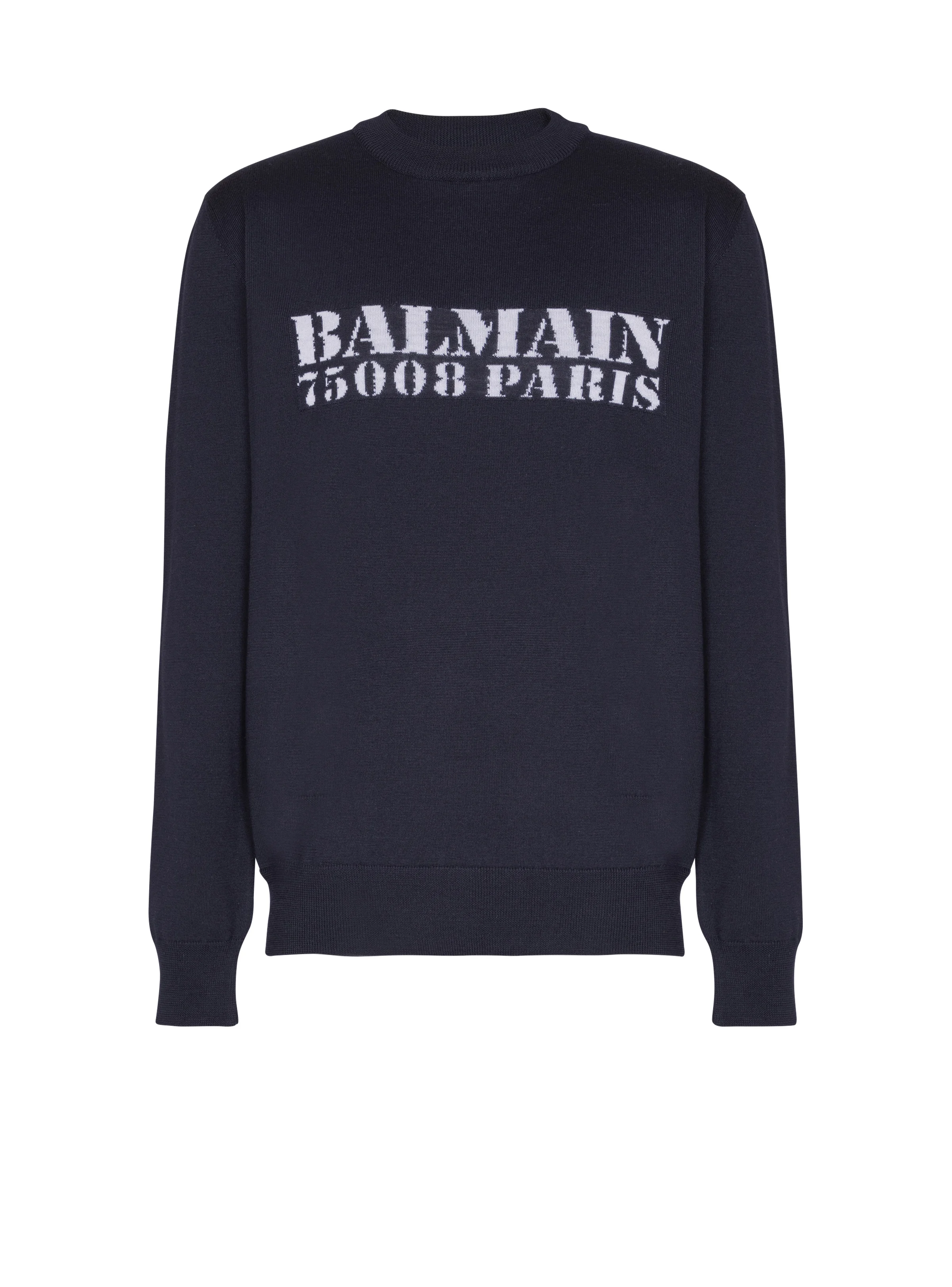 Balmain Stamp merino wool jumper - 1