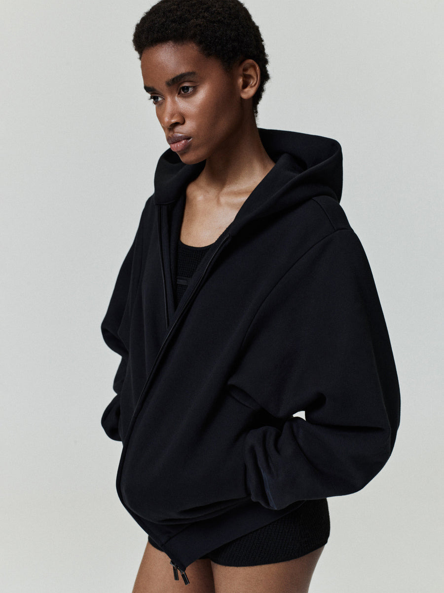 Womens 90's Fleece Zip-Up Hoodie - 5