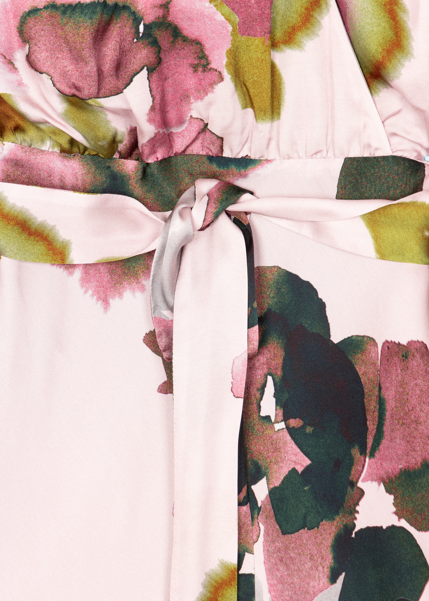 'Floral Watercolour' Print Dress. - 3