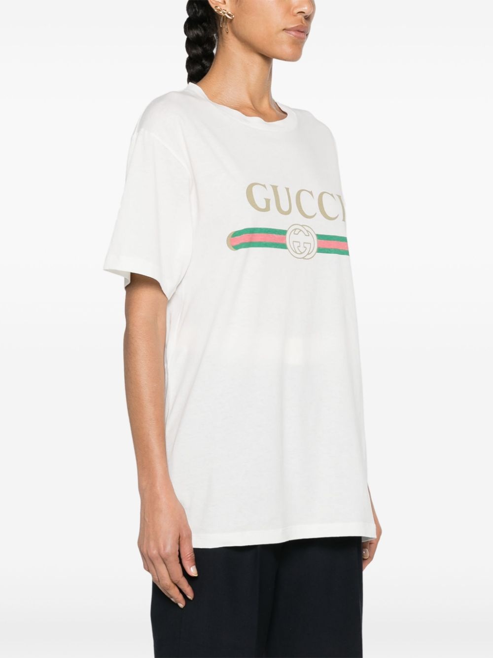 oversized logo T-shirt - 3