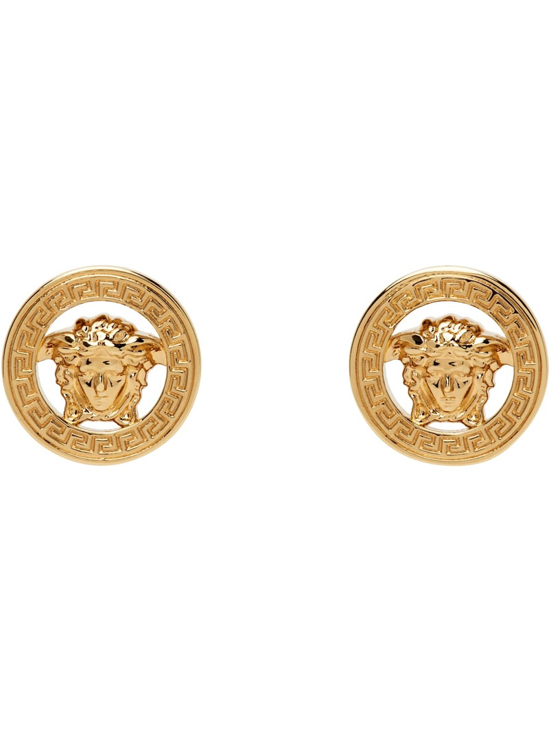 Gold Medusa '95 Stud Earrings - 1