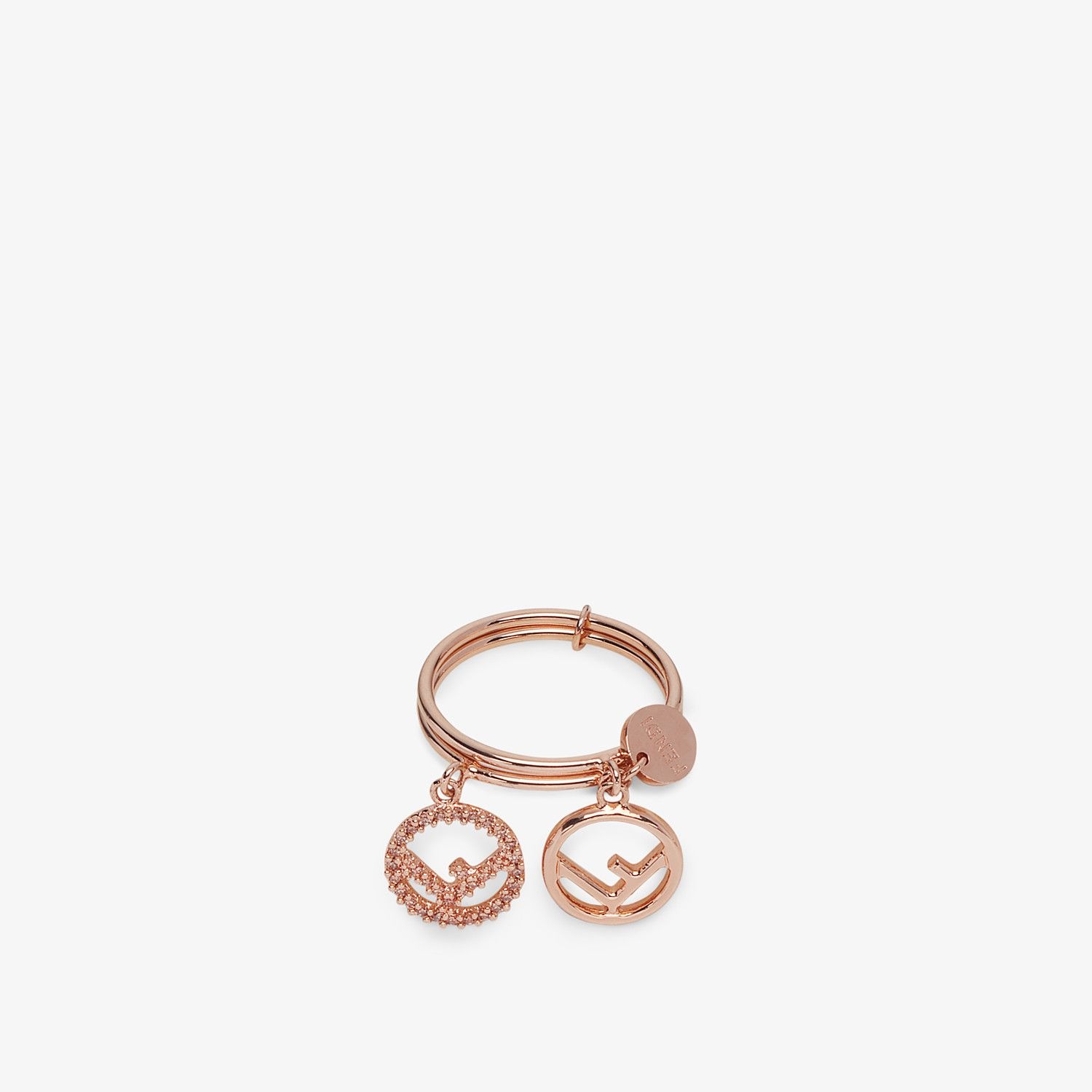 Pink gold-color ring - 2