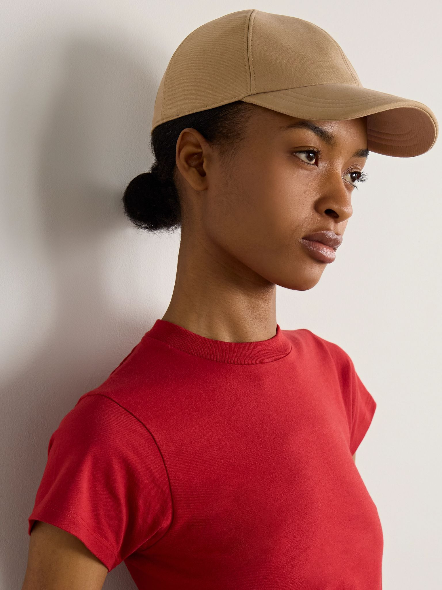 Caspian cotton and cashmere-blend baseball cap Beige - 2