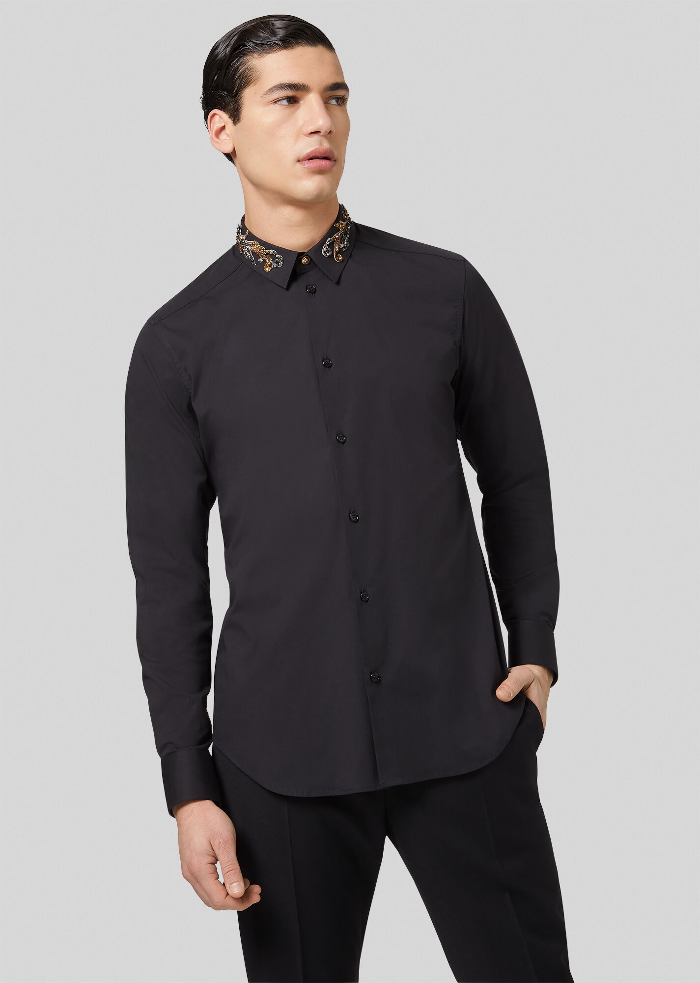 Barocco Embroidered Accent Shirt - 3