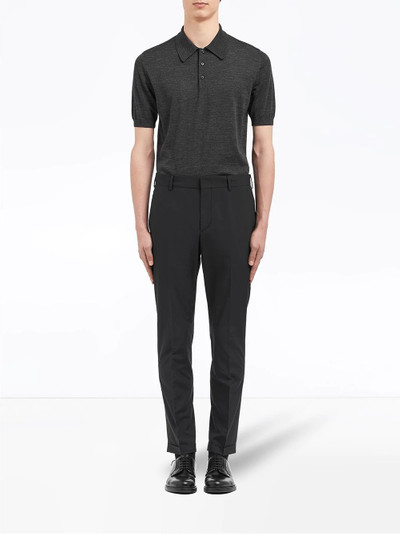 Prada slim-fit chino trousers outlook