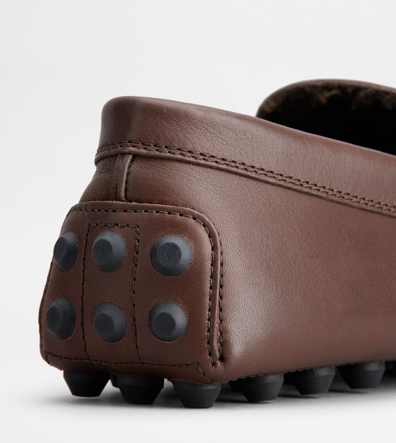 GOMMINO BUBBLE IN LEATHER - FURRY LINING - BROWN 5