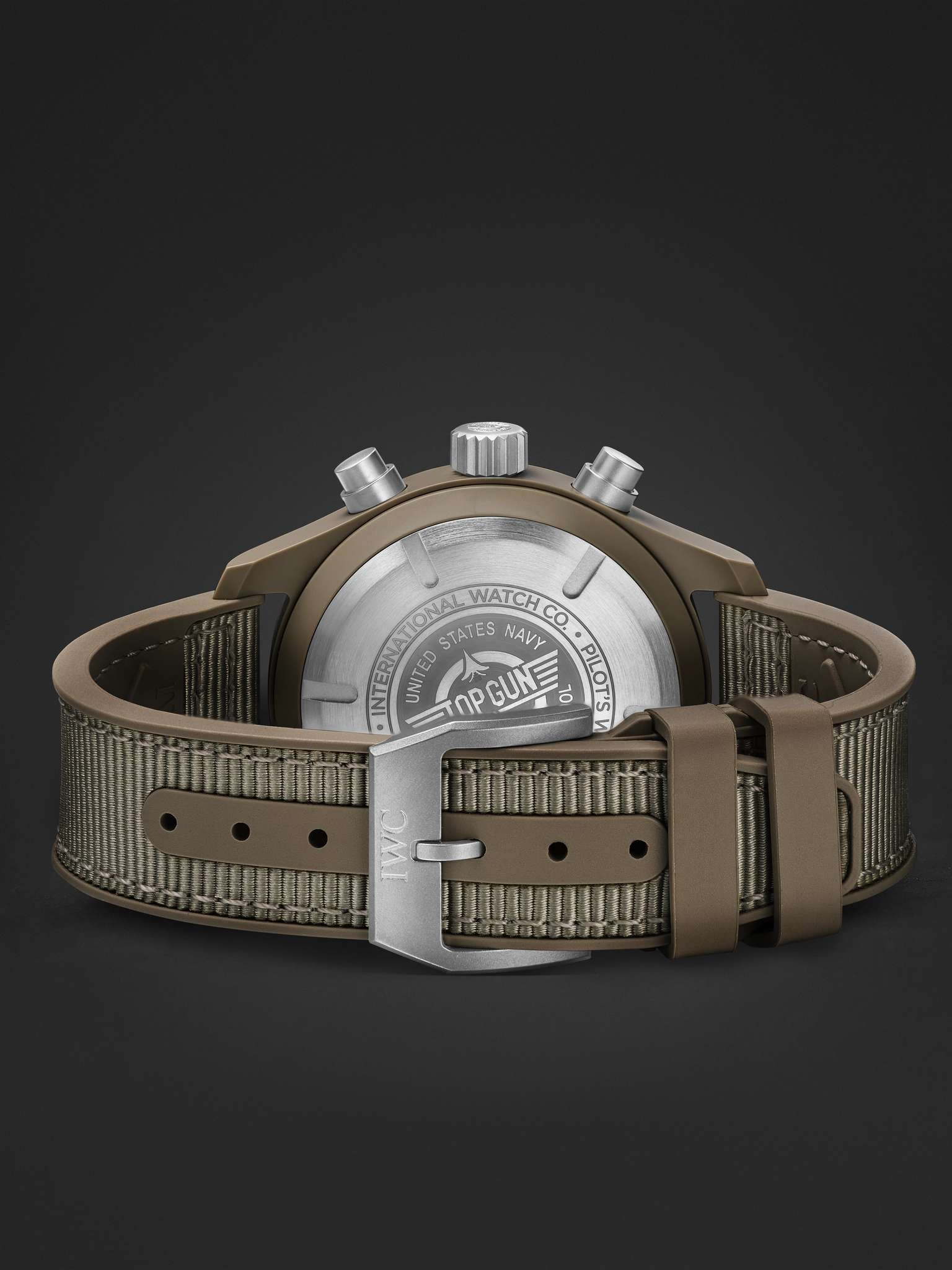 Pilot's Watch TOP GUN Mojave Desert Automatic Chronograph 41.9mm Stainless Steel, Rubber and Grosgra - 6