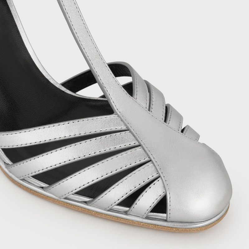 CLAUDE SANDAL IN METALIZED CALFSKIN 4