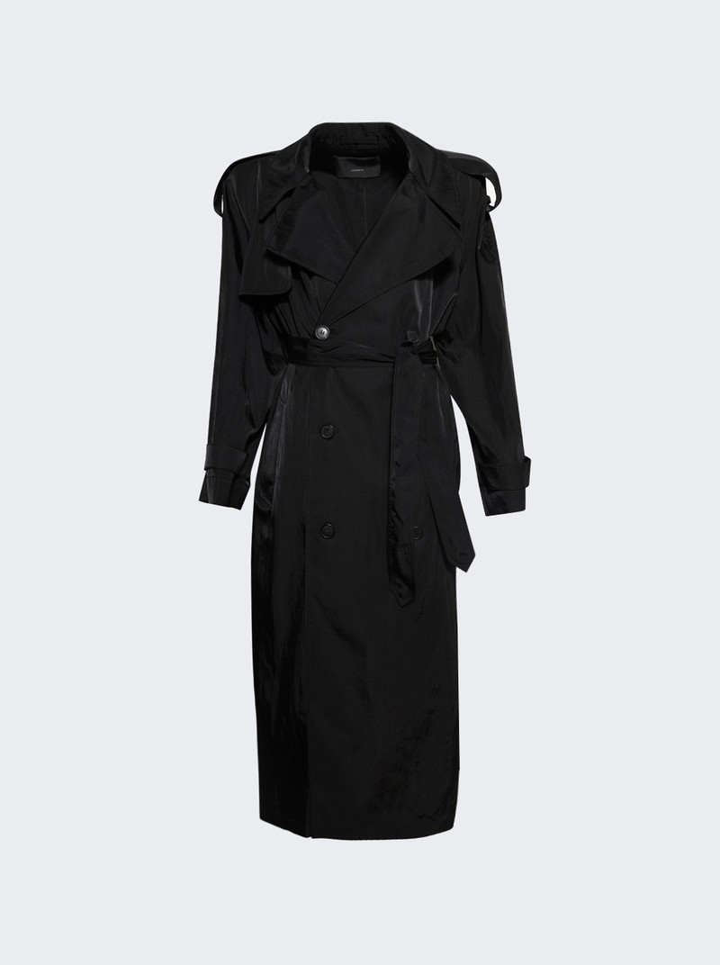 Technical Trench Coat Black 1