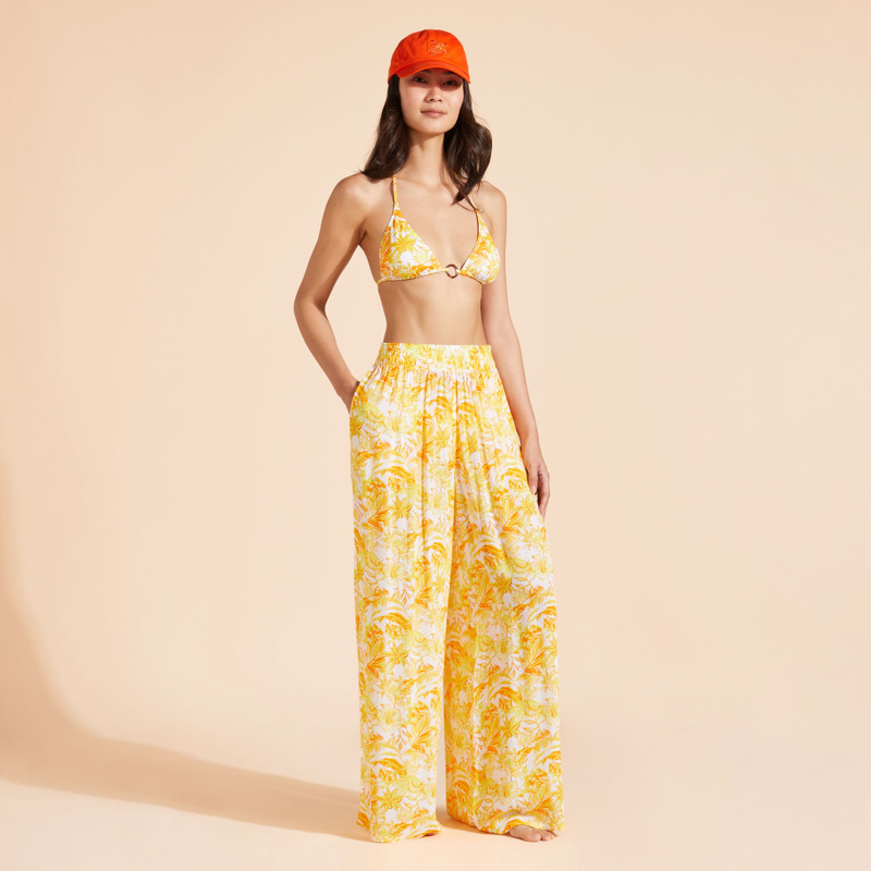 Women String Bikini Bottom Tahiti Flowers 4