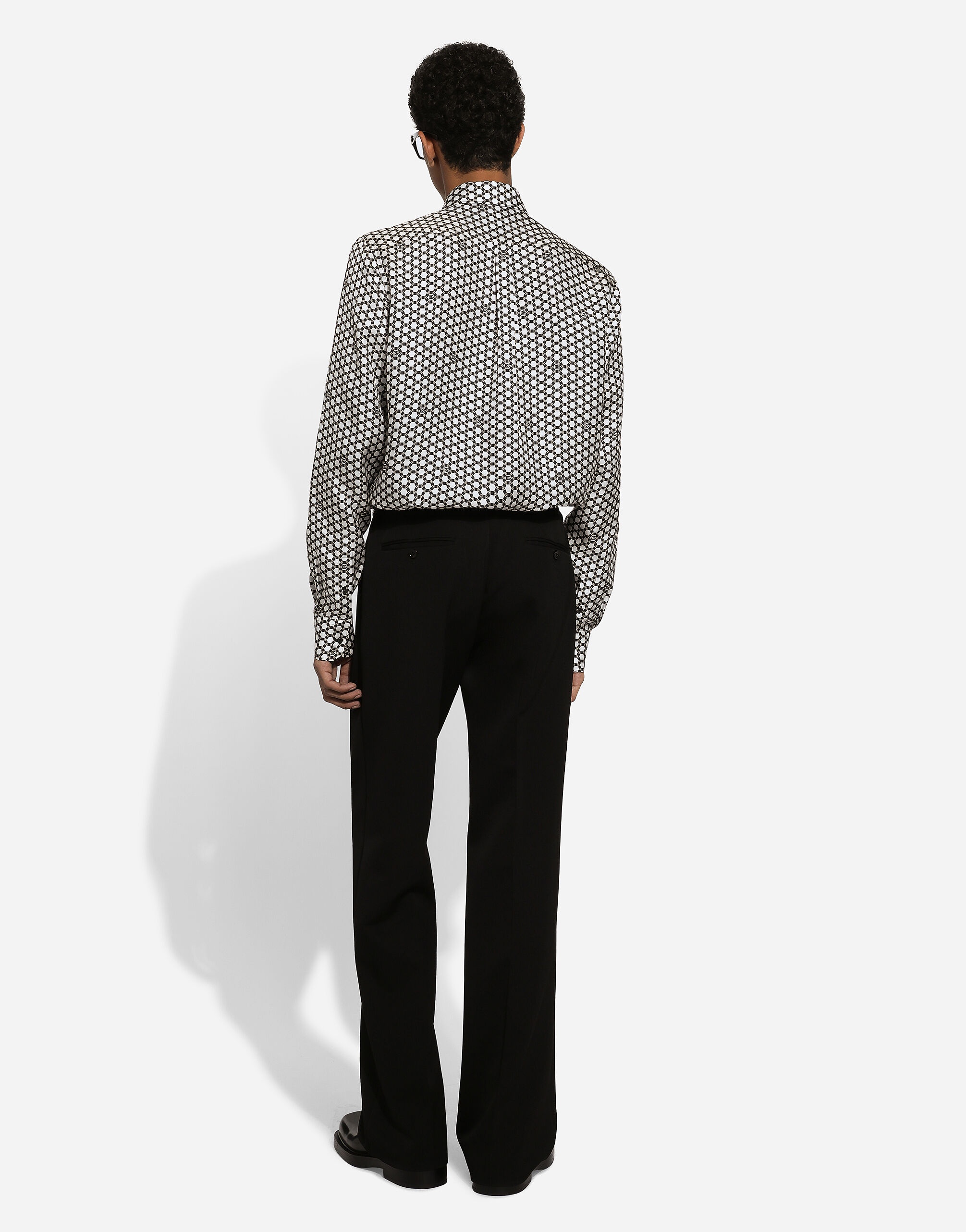 Silk Martini-fit shirt with DG print - 3