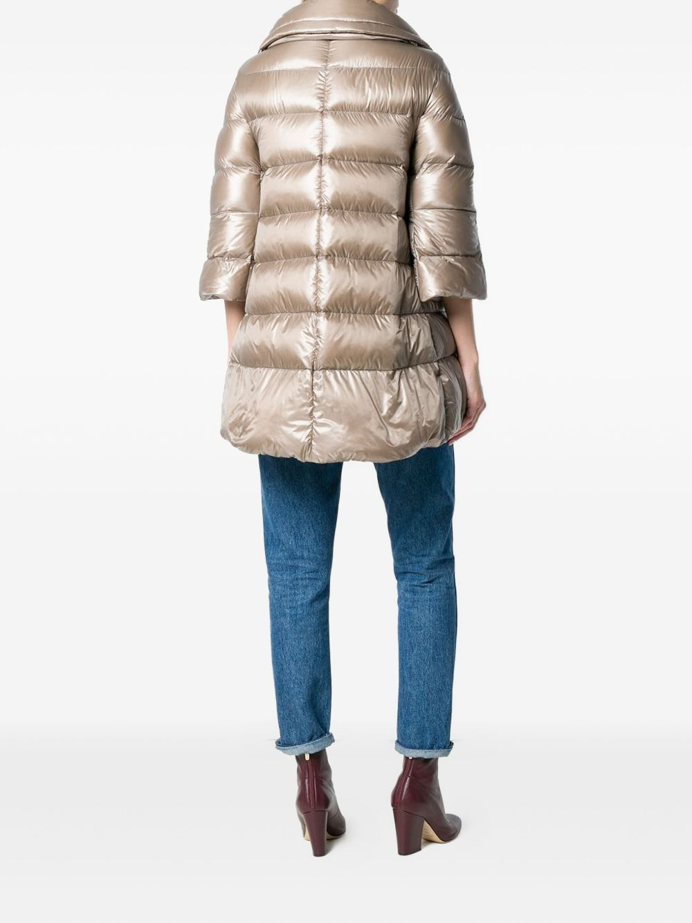 padded zipped coat - 4