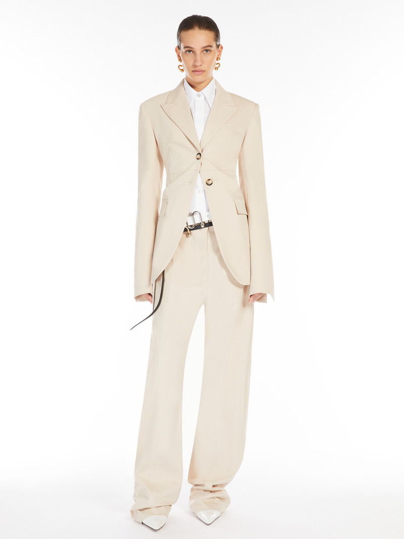 Sportmax ERA Pure cotton wide-leg trousers outlook