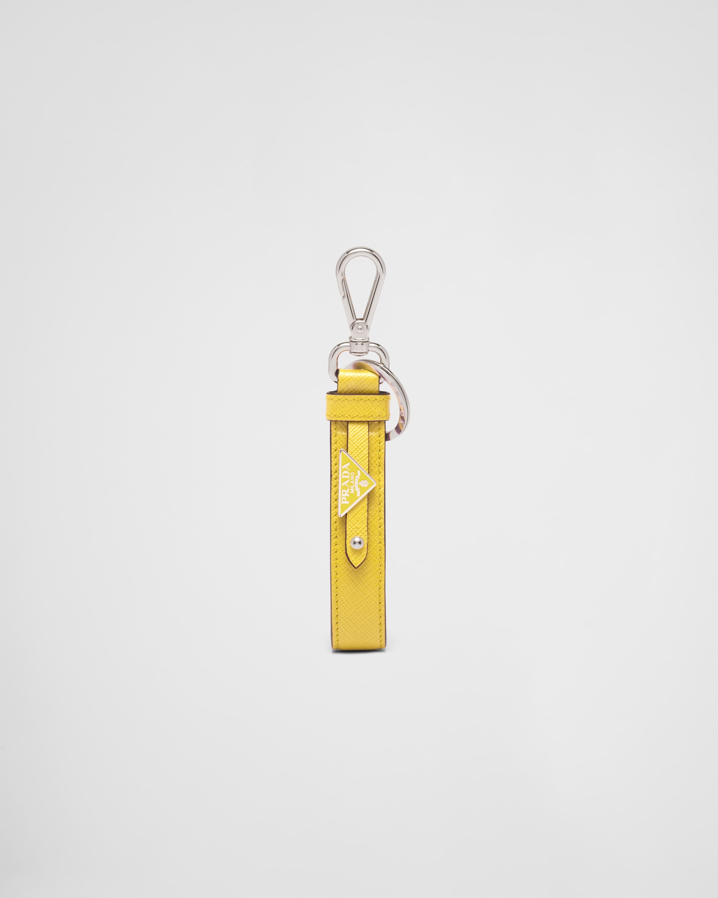 Saffiano leather keychain - 1