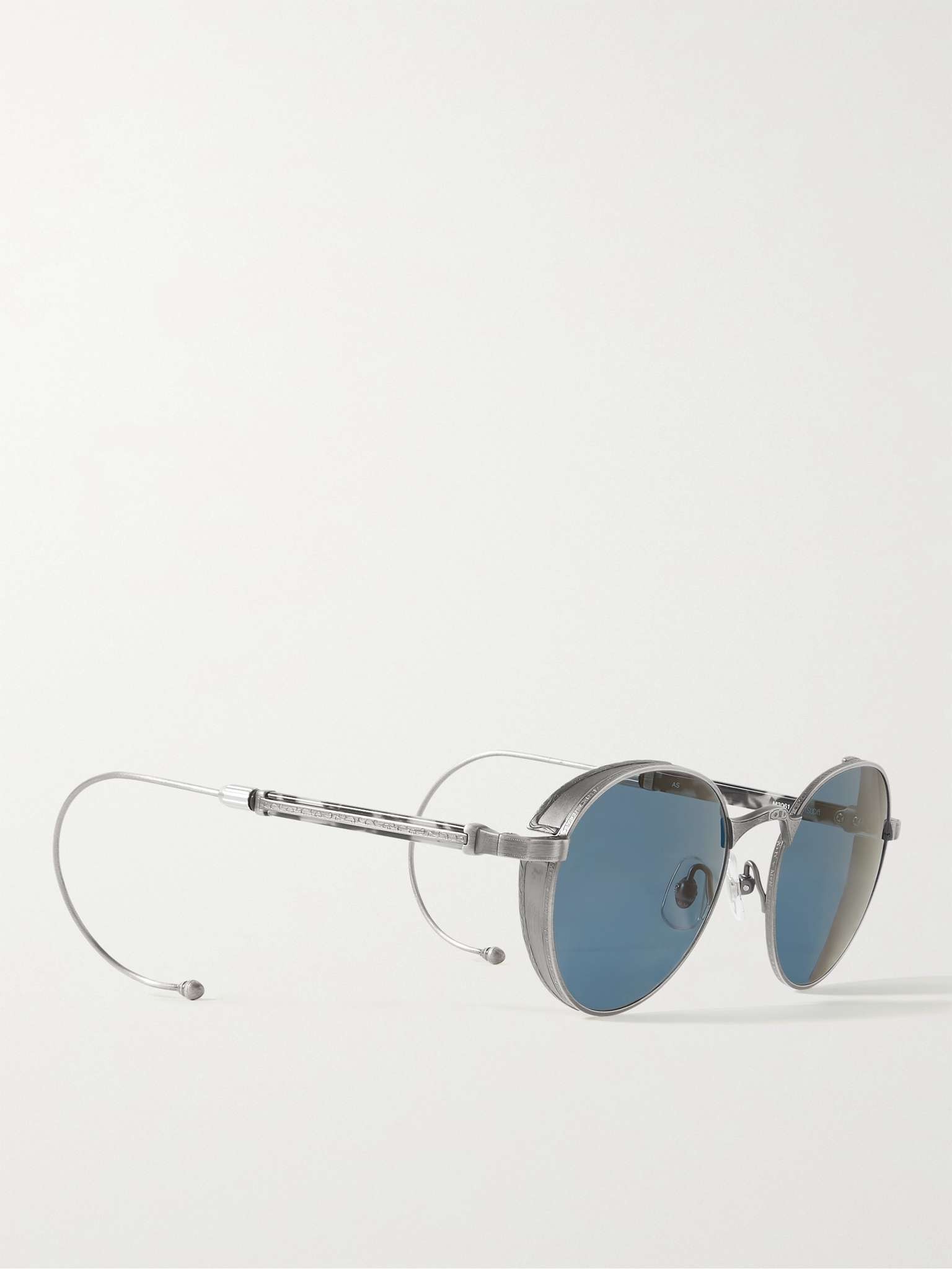 Convertible Round-Frame Silver-Tone Sunglasses - 3