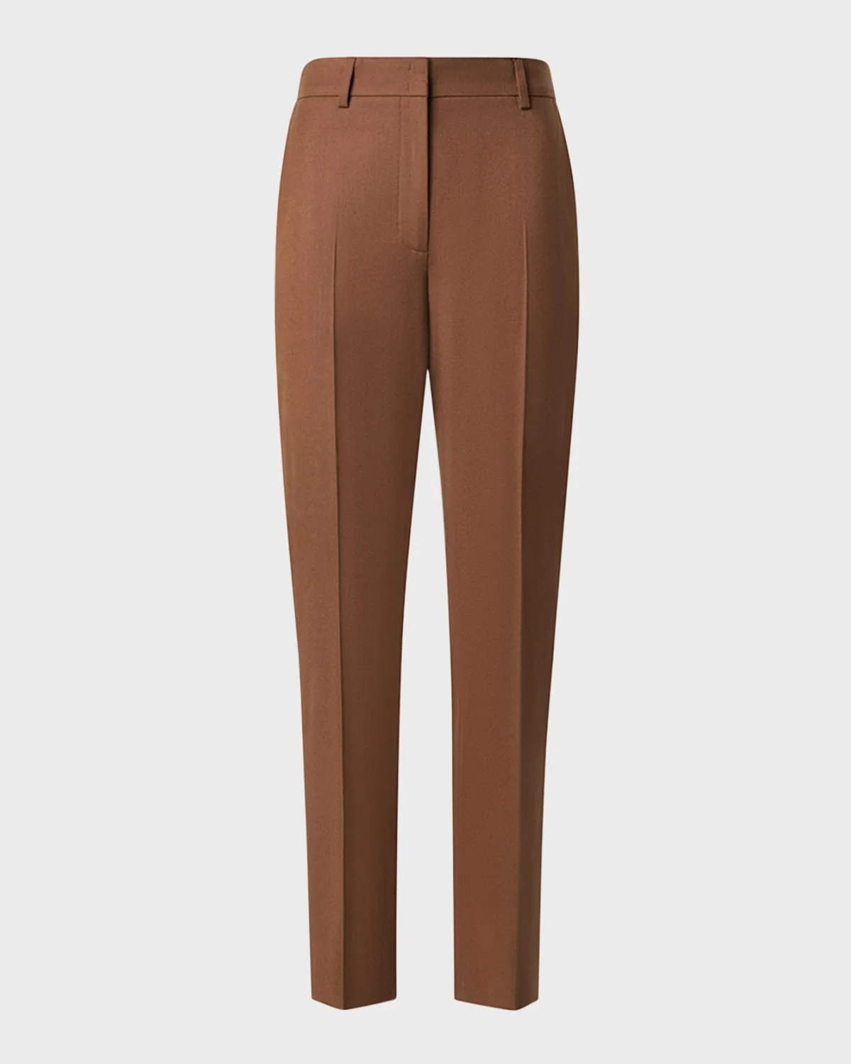 Flavin Stretch Wool Flannel Conical-Leg Ankle Pants - 1