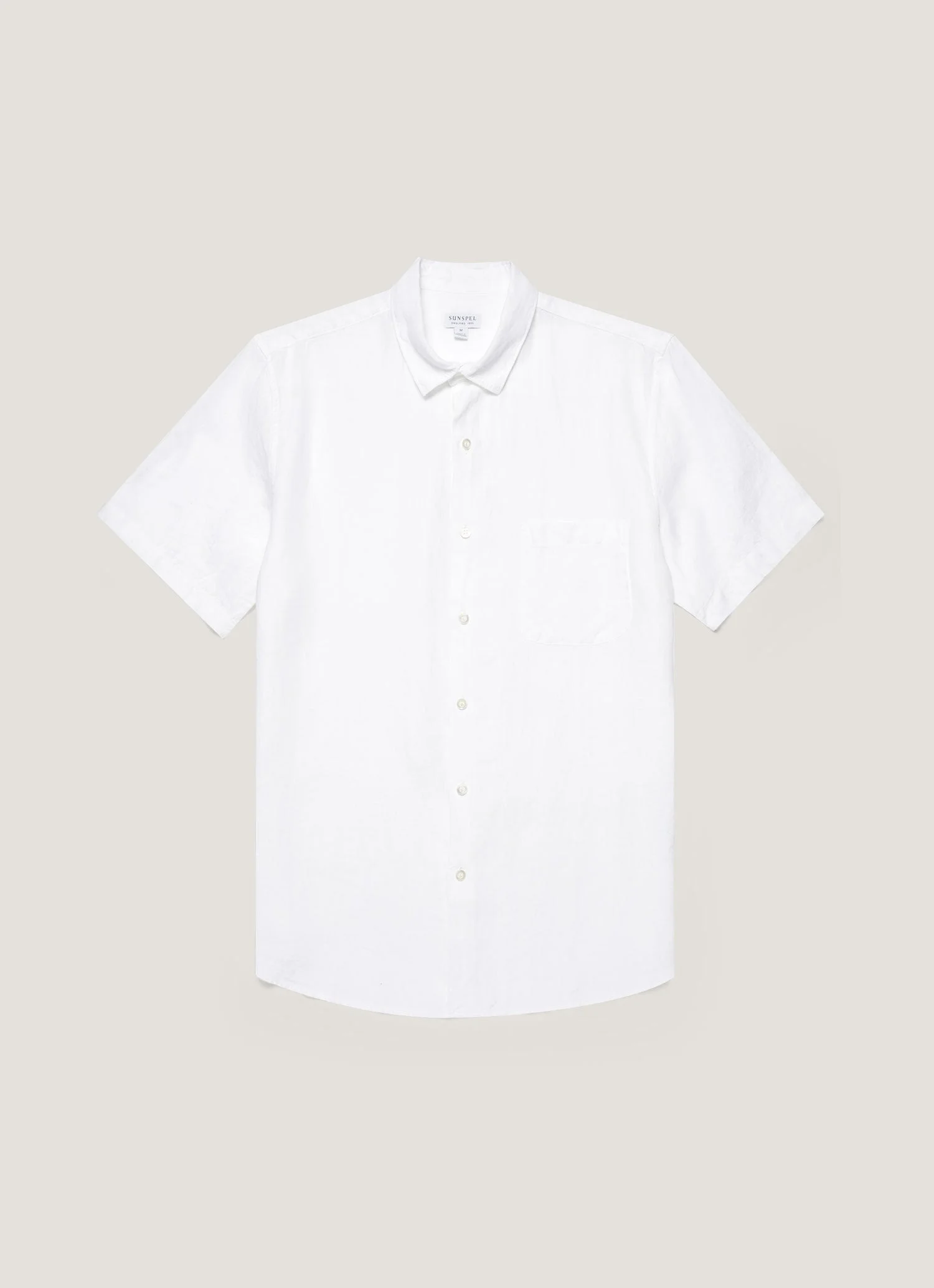 Short Sleeve Linen Shirt - 1