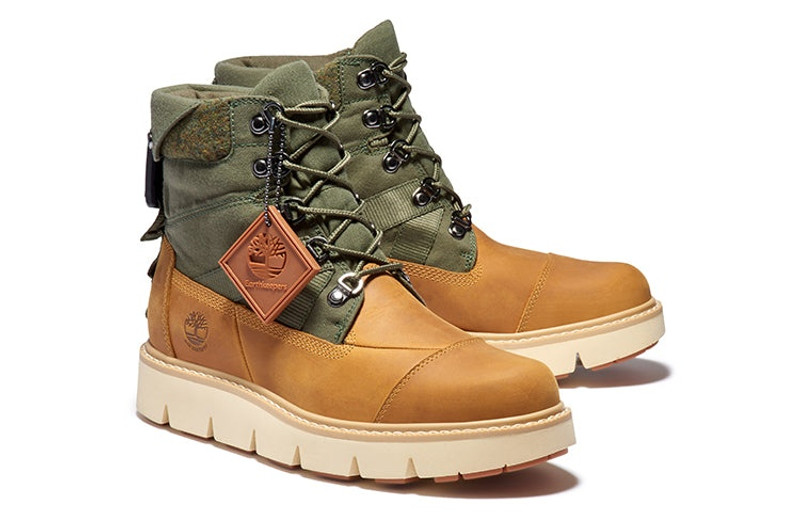 (WMNS) Timberland Raywood 6 Inch EK+ Waterproof Boots 'Wheat Nubuck with Green' A42HP231 2