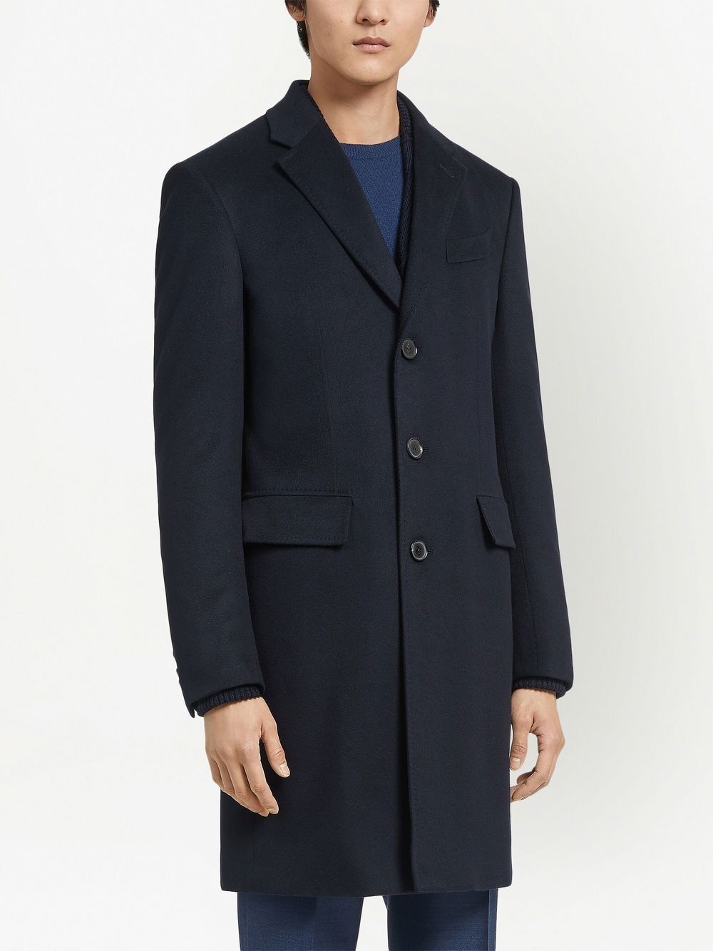 Oasi single-breasted cashmere coat - 3
