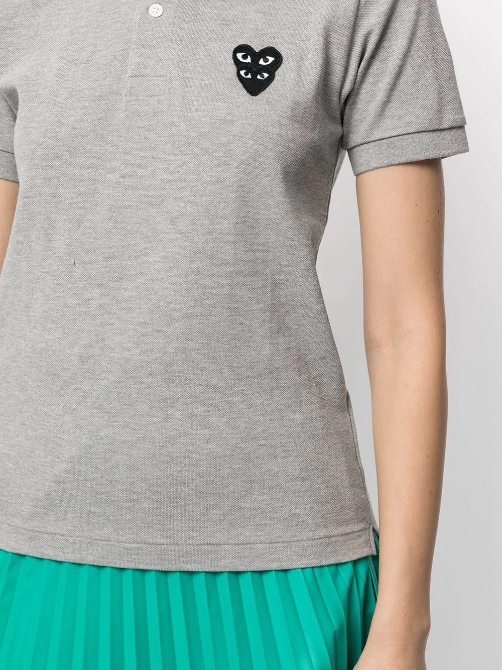 logo-patch polo shirt - 5