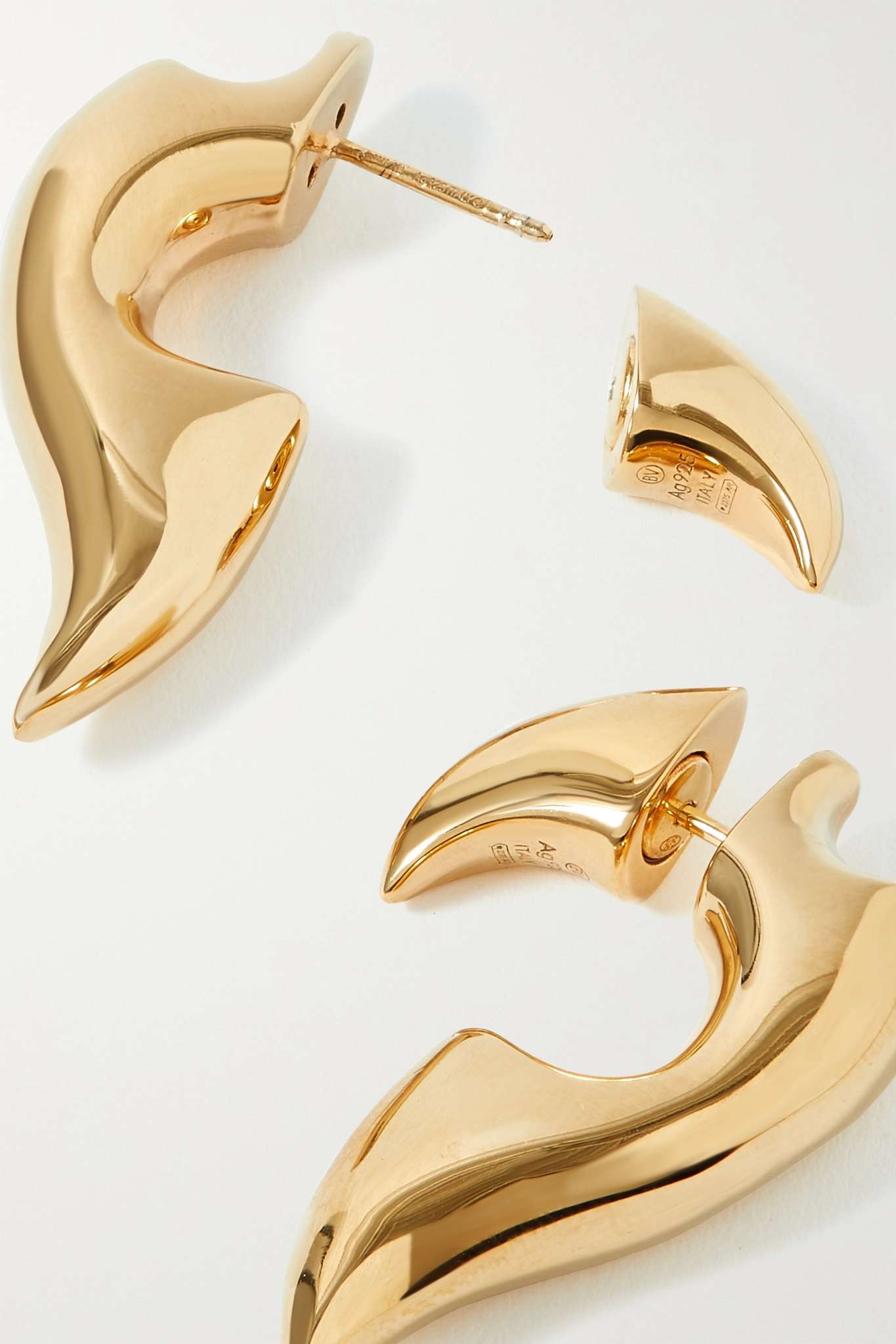 Gold vermeil earrings - 3