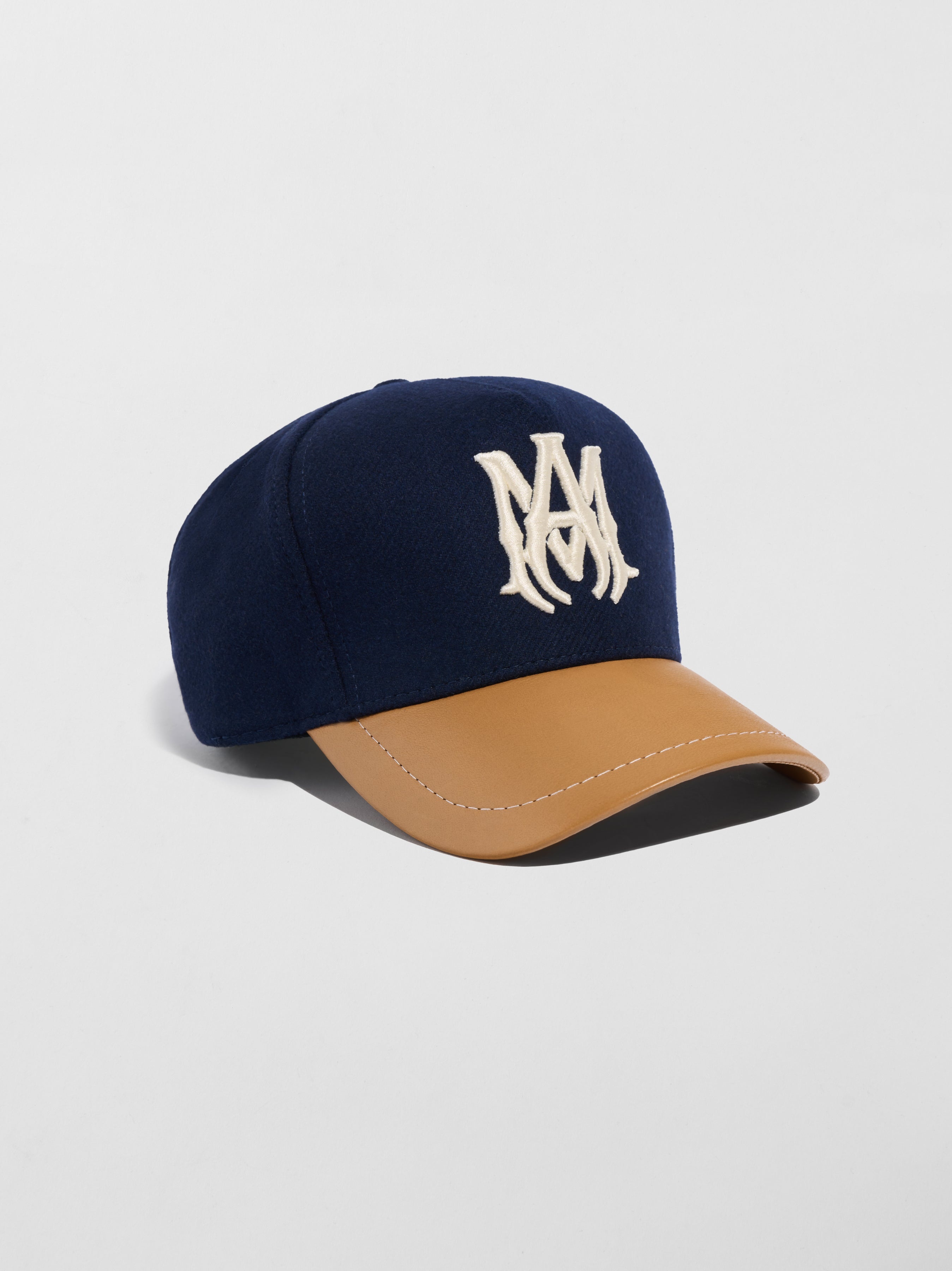 WOOL/LEATHER MA HAT - 2