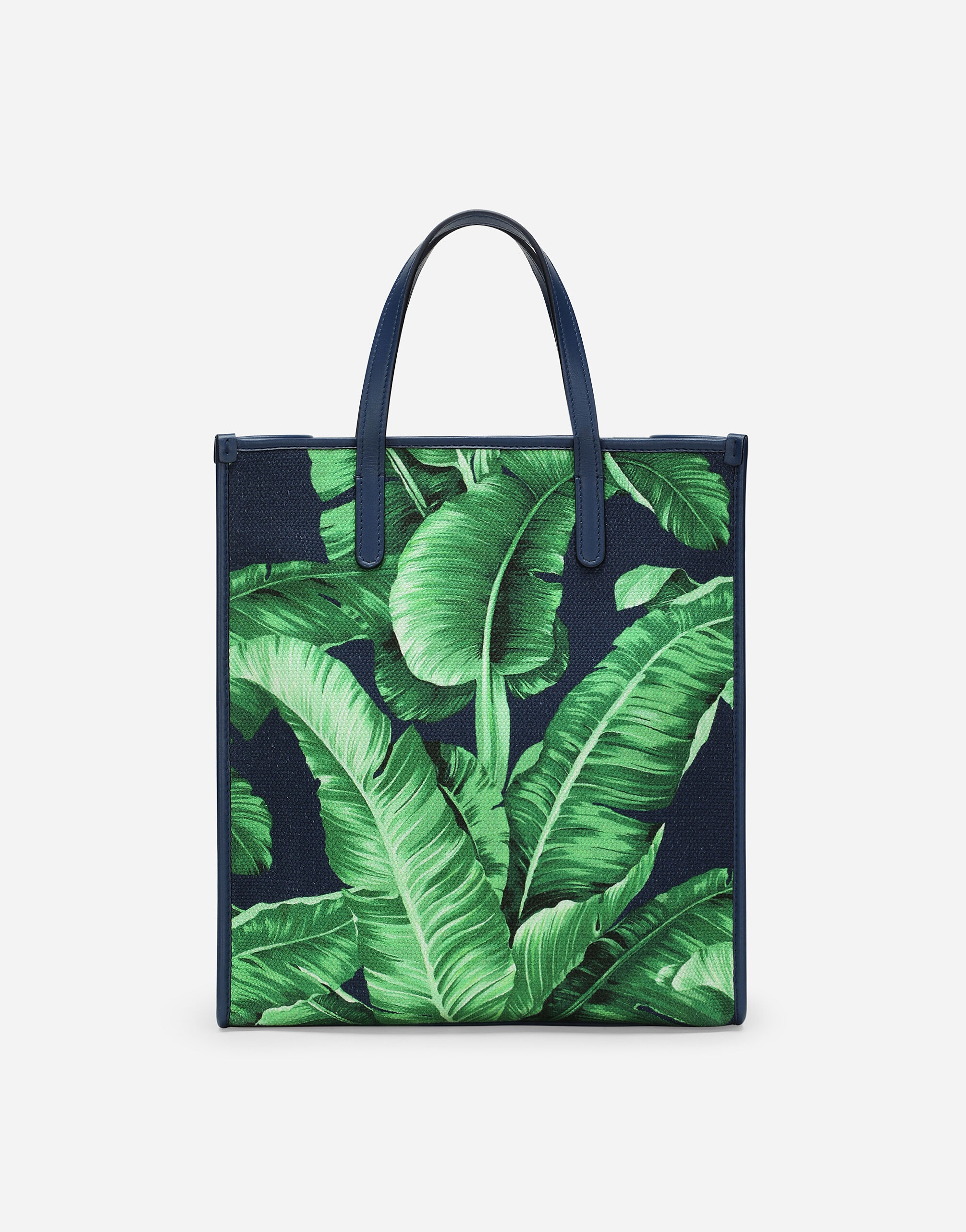 Small printed canvas shopper - 4