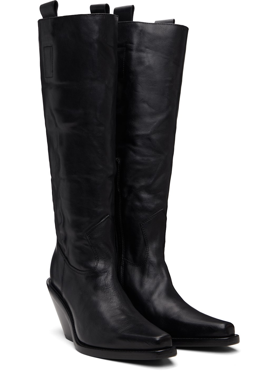 Black Lidar Western Boots - 4