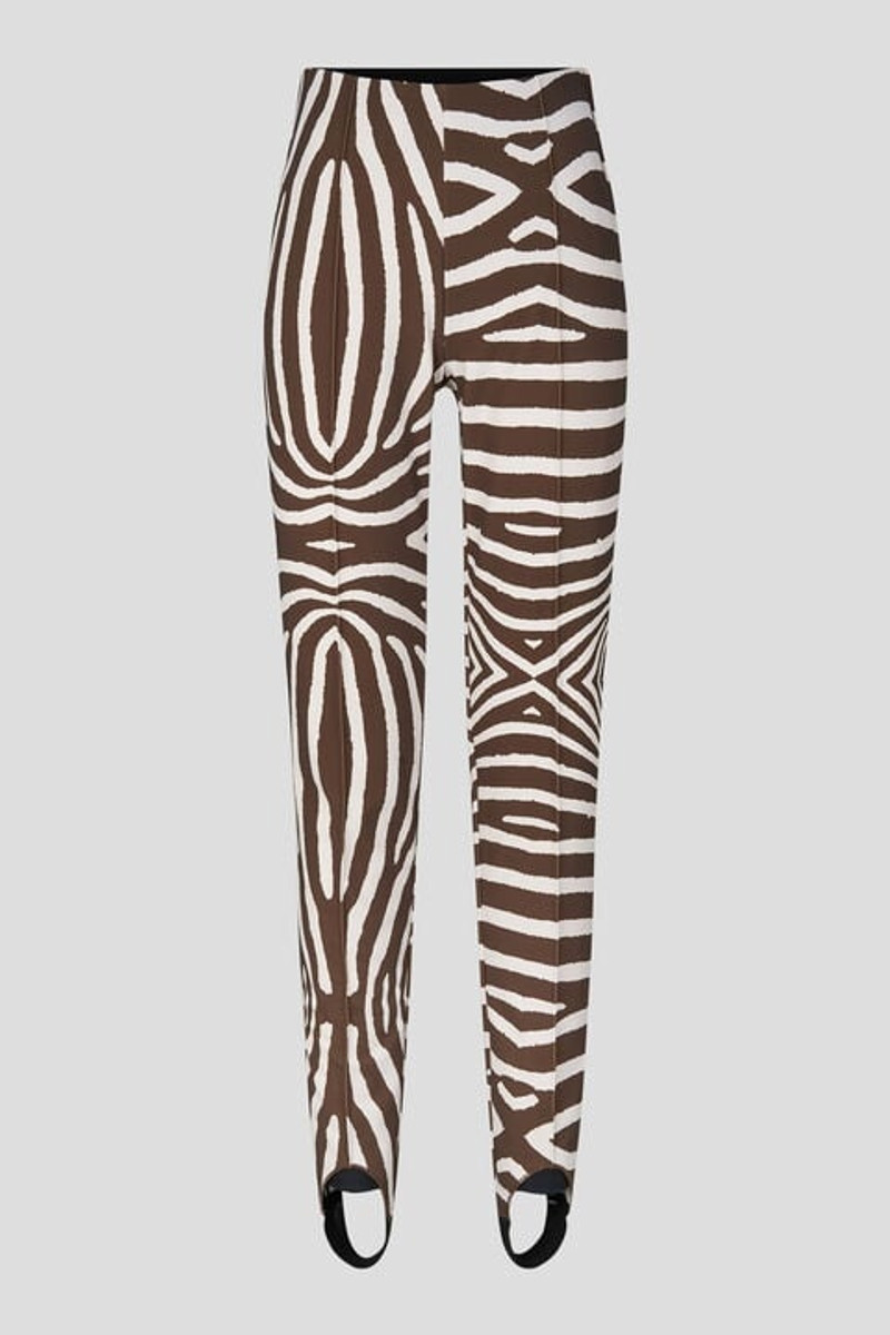 Elaine Stirrup pants in Brown/Off-white 1