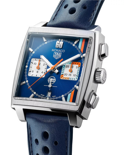 TAG Heuer Men's MONACO Gulf Edition Automatic Chronograph Watch outlook