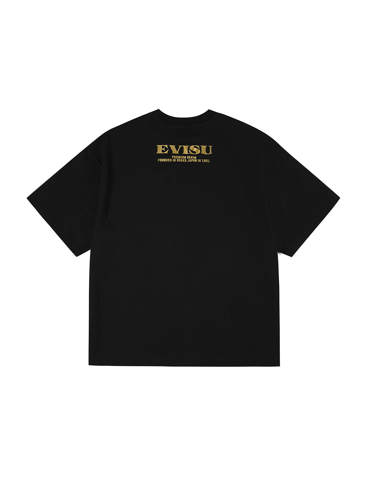 Brocade Pocket with Seagull Foil Print Loose Fit T-Shirt - 2