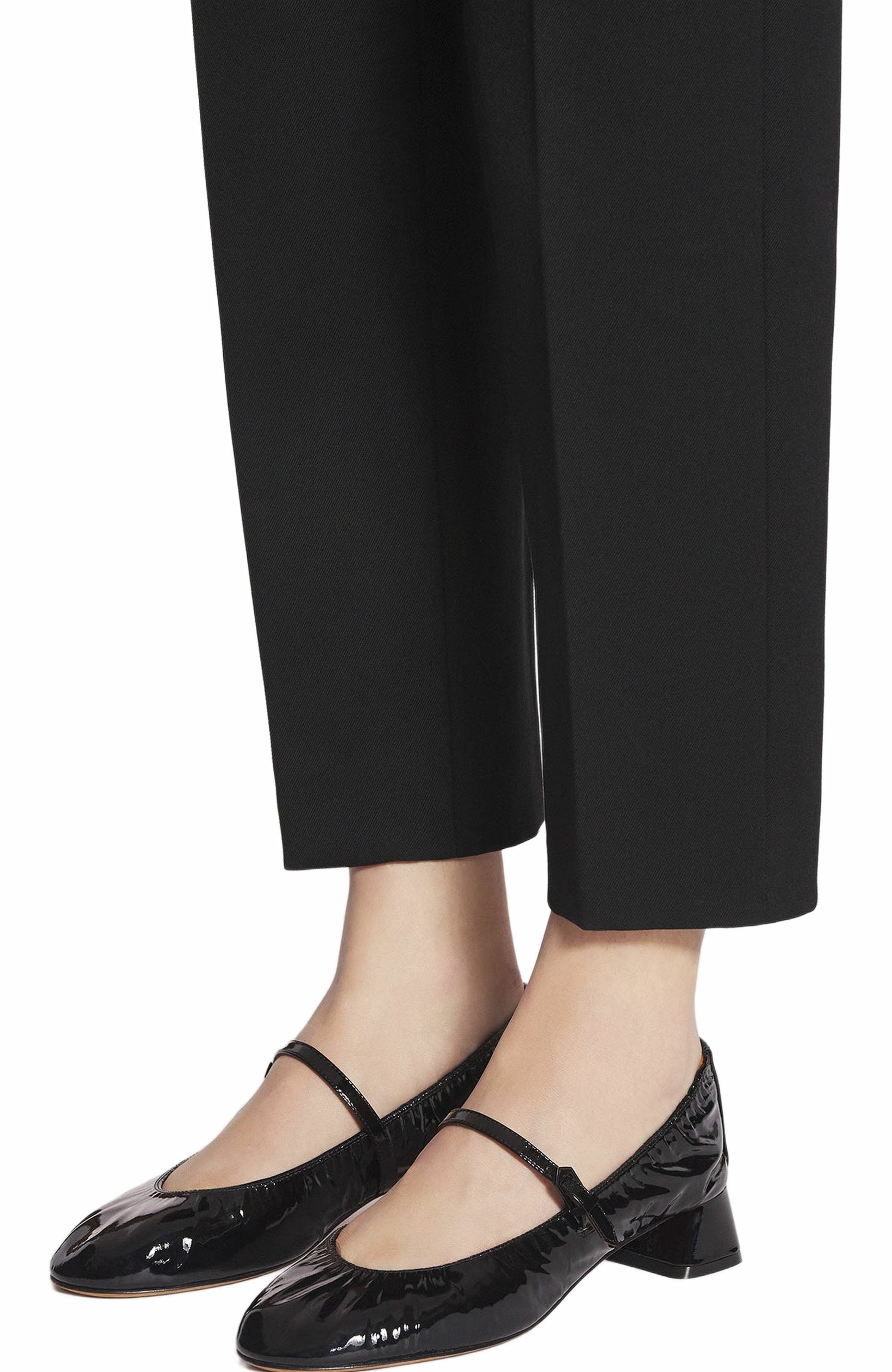Lanvin HEELED MARY JANE IN GLOSSY LEATHER in Black at Nordstrom - 6