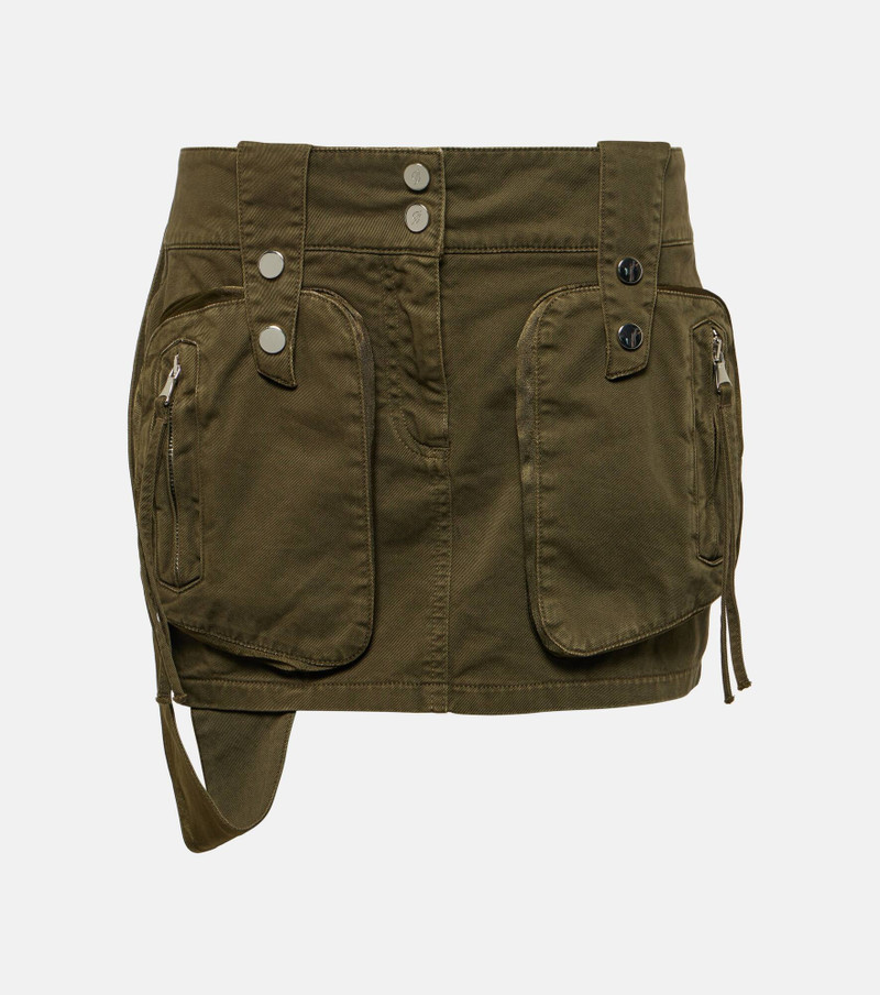 Cotton twill miniskirt - 1