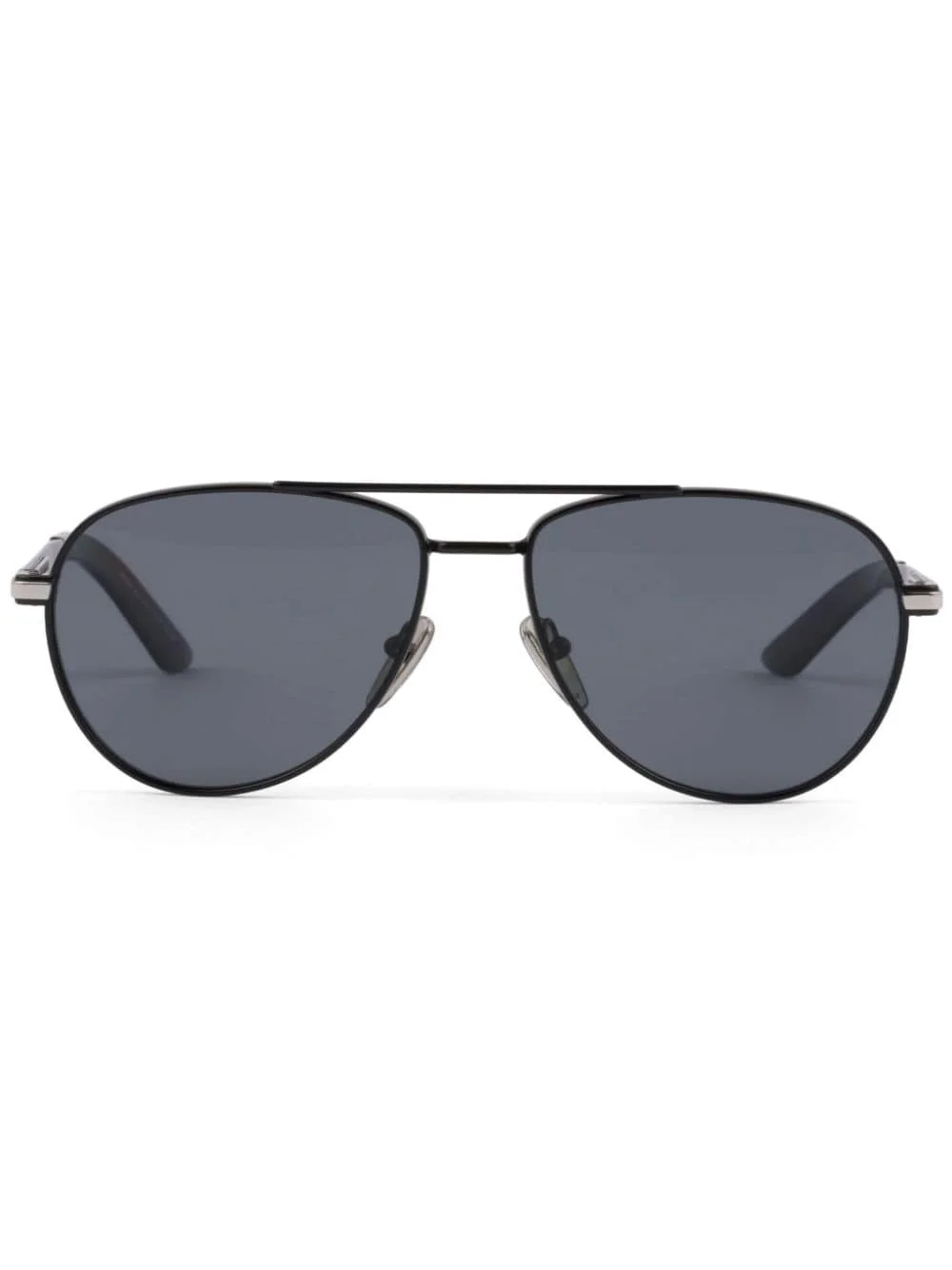 logo-plaque pilot-frame sunglasses - 1