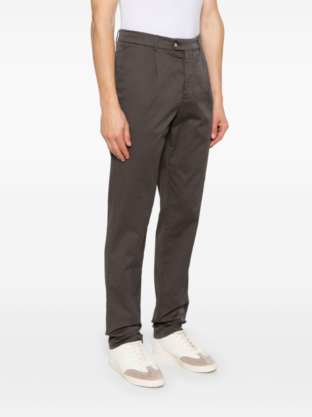 pleat-detail trousers - 3
